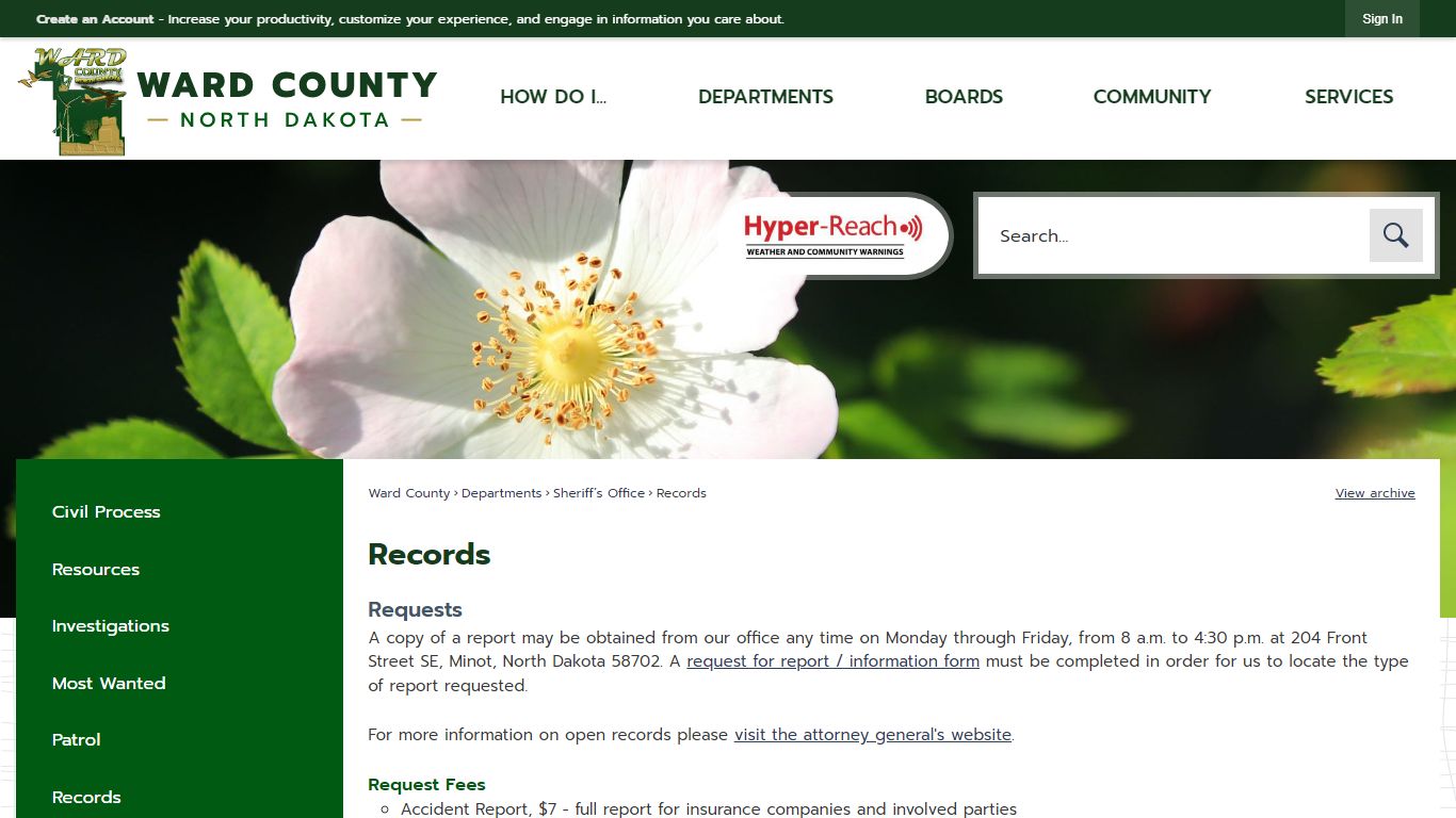 Records | Ward County, ND - Official Website